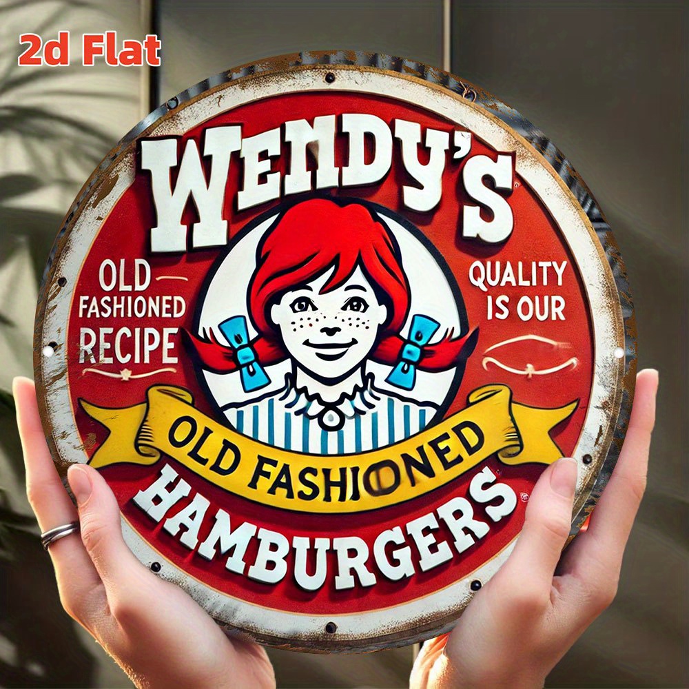 Vintage Fashion Hamburg - Vintage Wendy's Eski Usul Hamburgerler Yuvarlak