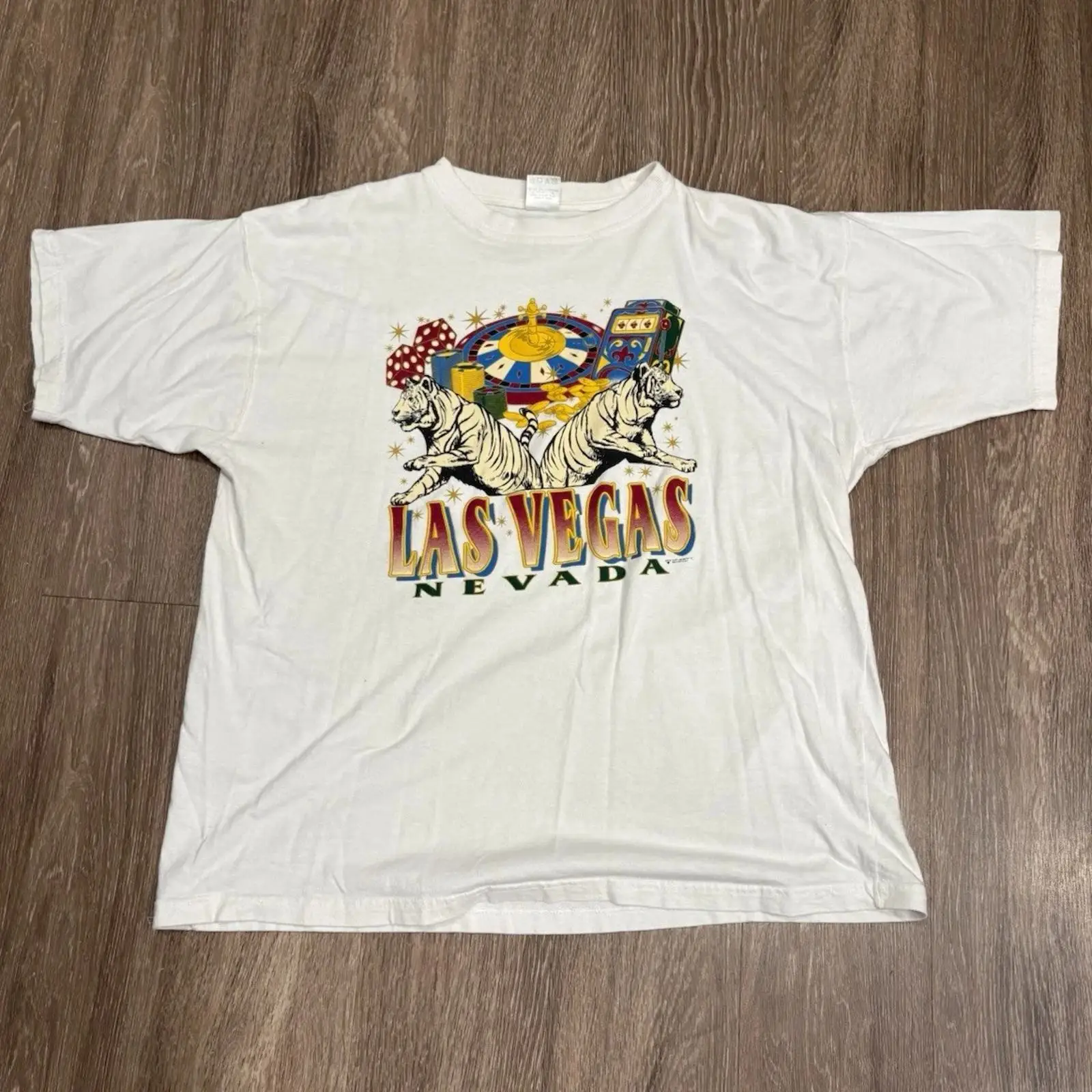 Vintage Fashion Las Vegas - Las Vegas Casino Tiger Tişört Erkek
