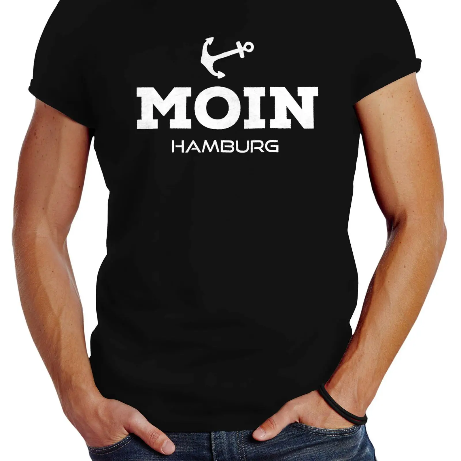 Vintage Fashion Hamburg - Neverless Erkek Tişörtü Moin Hamburg Anchor