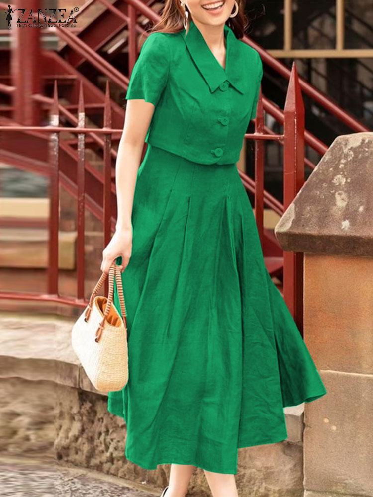Vintage Fashion Ai - ZANZEA kadınlar iki parçalı setleri 2024