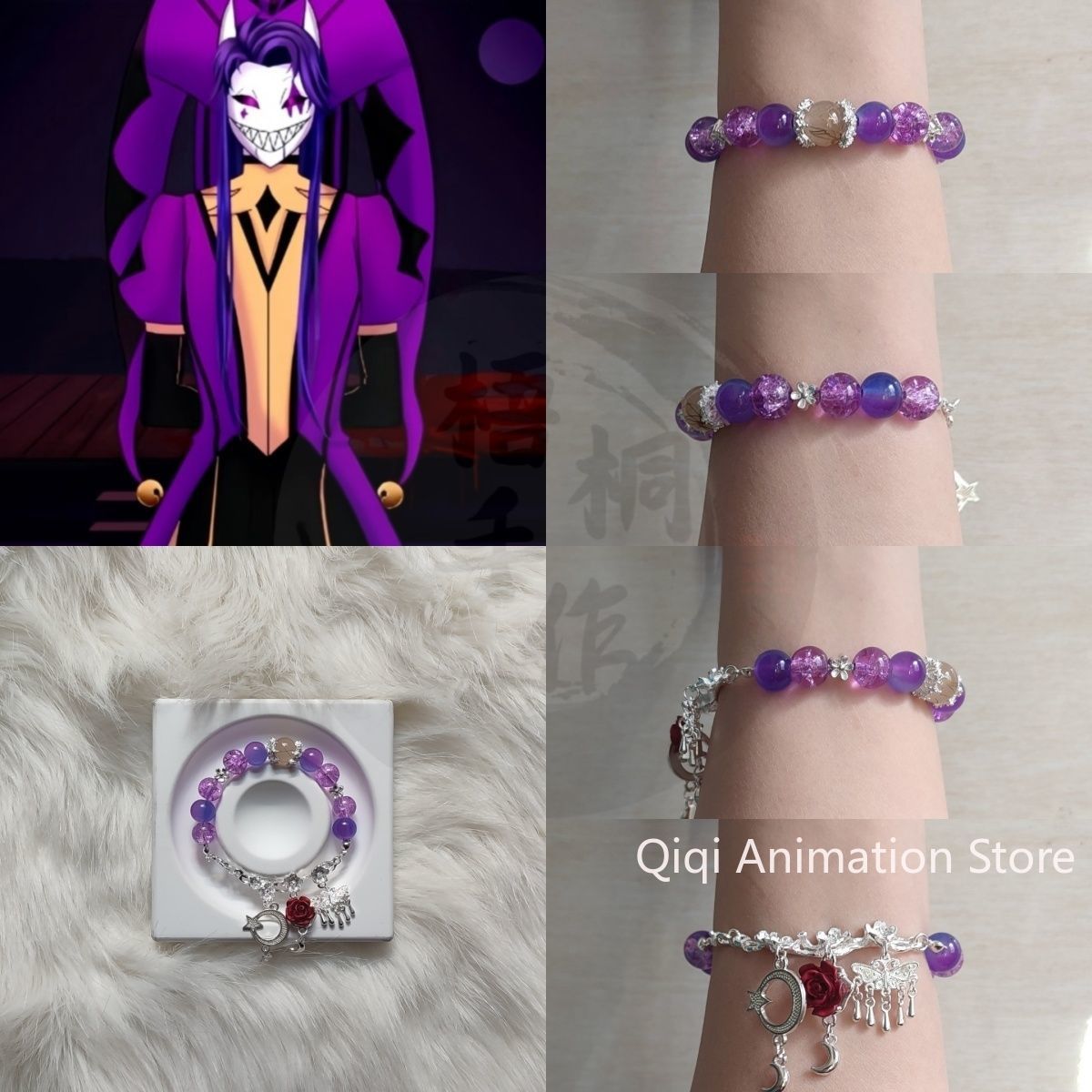 Vintage Fashion Jewelry - Moda Vintage Boncuklu Zincir Bilezik Kadınlar
