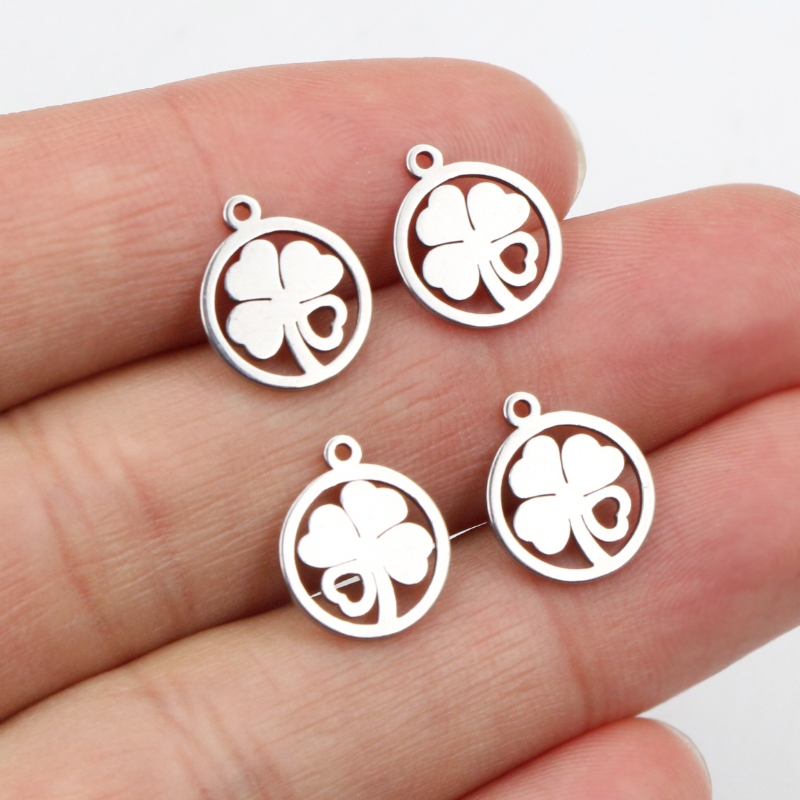 Vintage Fashion Jewelry Necklaces - 30 adet 12x10mm Charms 316 paslanmaz