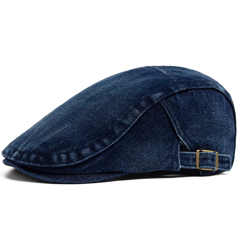 Vintage Fashion Nz - Ayarlanabilir Denim Pamuk Bere Vintage Gazeteci