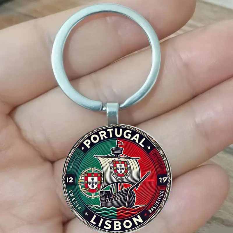 Vintage Fashion Lisbon - Vintage Lizbon Portekizce Yelkenli Anahtarlık -
