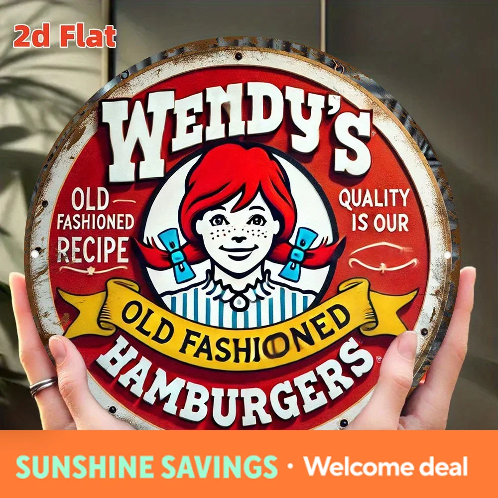 Vintage Fashion Hamburg - Vintage Wendy's Eski Usul Hamburgerler Yuvarlak