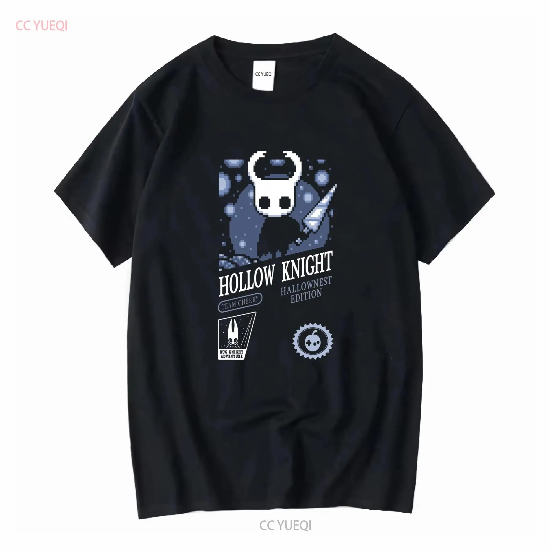 Vintage Fashion Game - Hollow Knight T Shirt Komik Pamuk