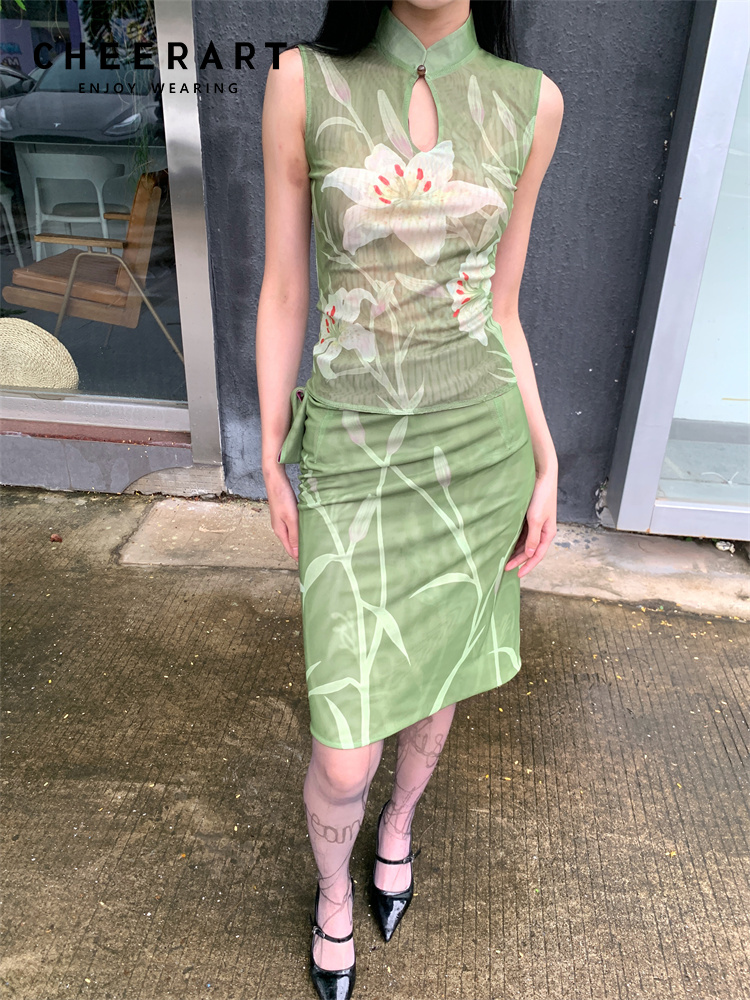 Vintage Fashion Ai - CHEERART iki parçalı Set kadınlar için