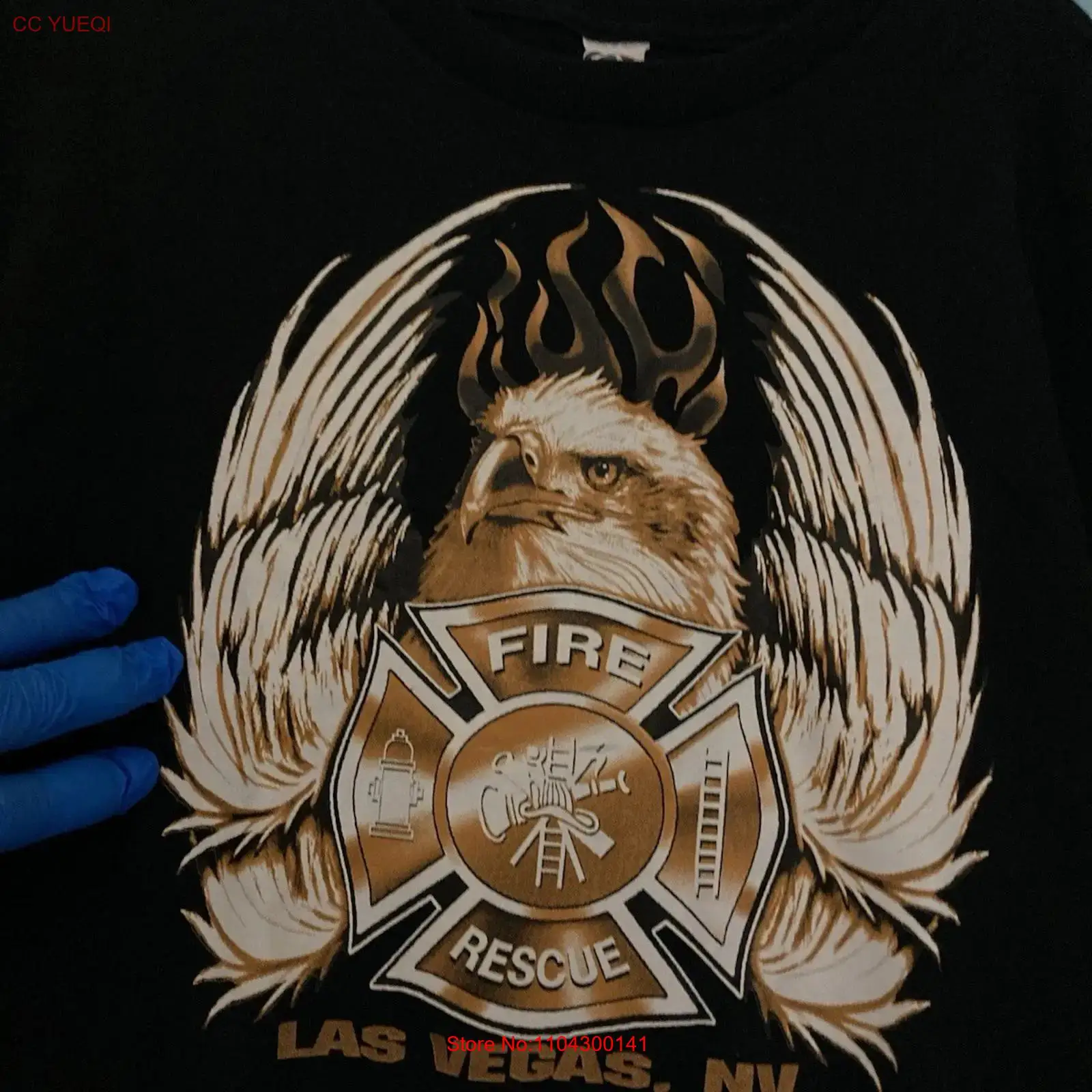 Vintage Fashion Las Vegas - LAS VEGAS FIRE RESCUE Tişört XL