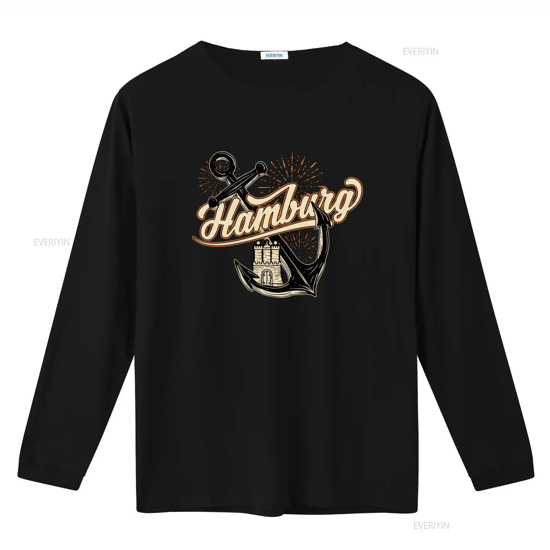 Erkek Hamburg Anchor Baskılı T - Vintage Fashion Hamburg incelemesi ve fiyatı