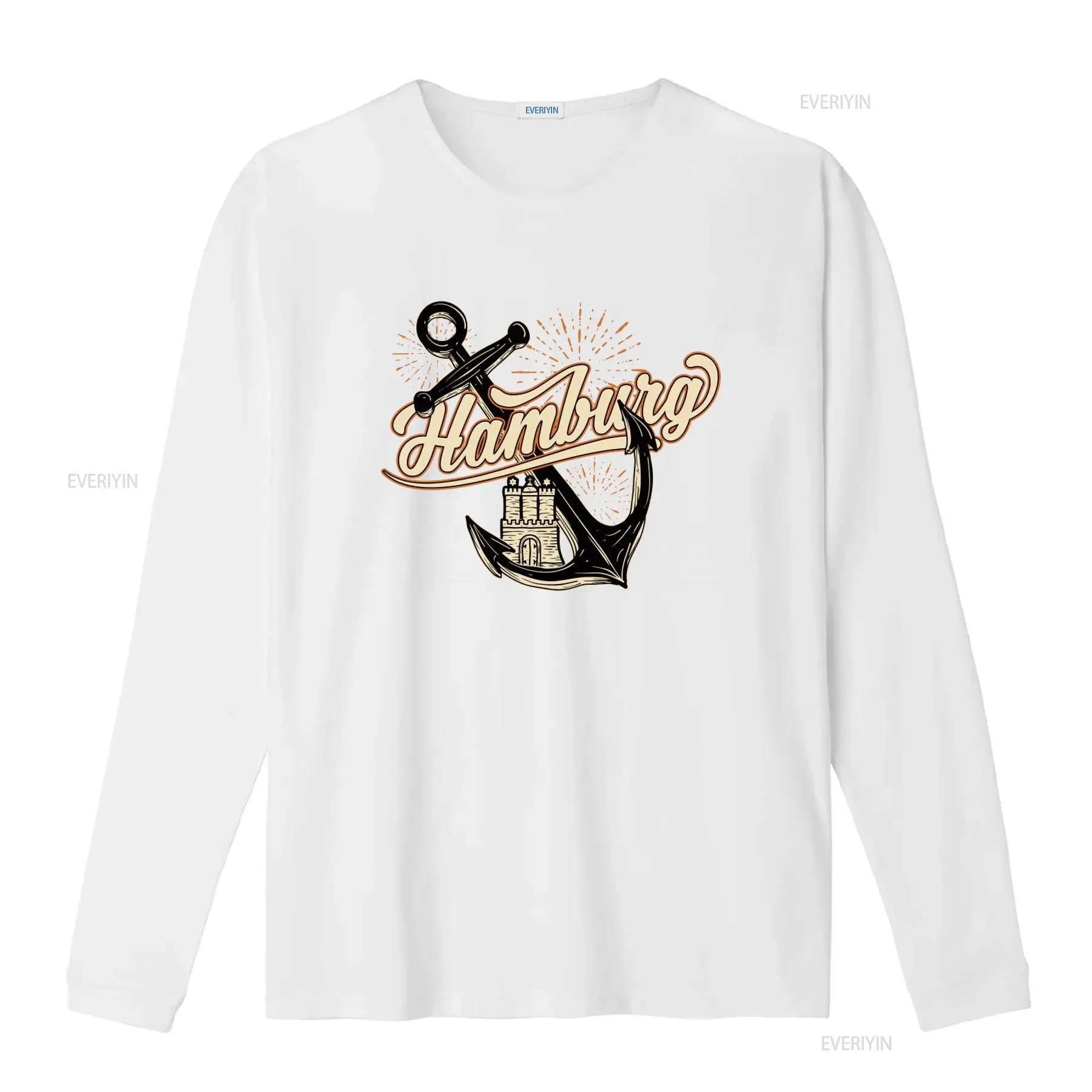 Erkek Hamburg Anchor Baskılı T - Vintage Fashion Hamburg incelemesi ve fiyatı