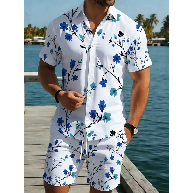 Erkek Çiçek Desenli Kısa Kollu - Printed Floral Shirt incelemesi ve fiyatı