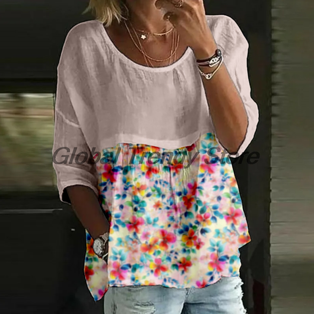 Kadın Günlük Çiçek Desenli 3/4 - Printed Floral Shirt incelemesi ve fiyatı