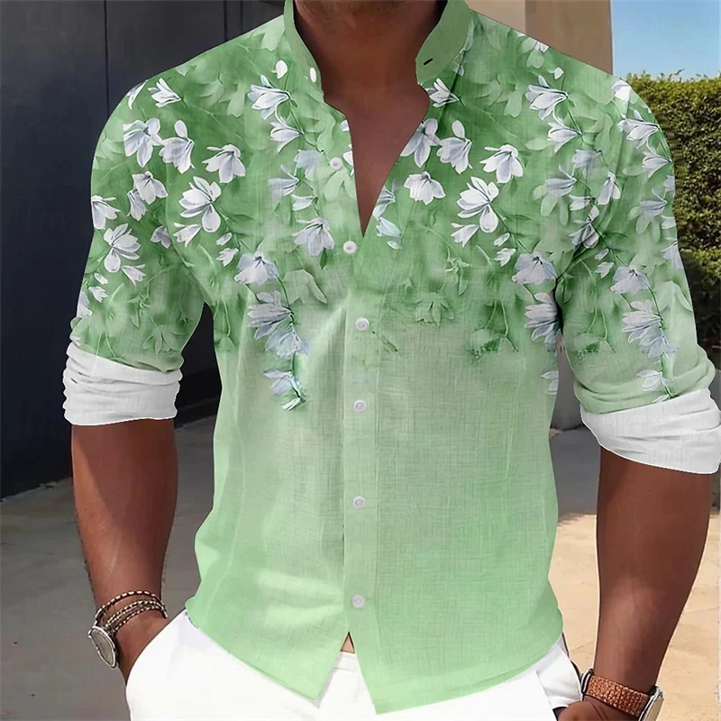 Erkek Çiçek Desenli Uzun Kollu - Printed Floral Shirt incelemesi ve fiyatı
