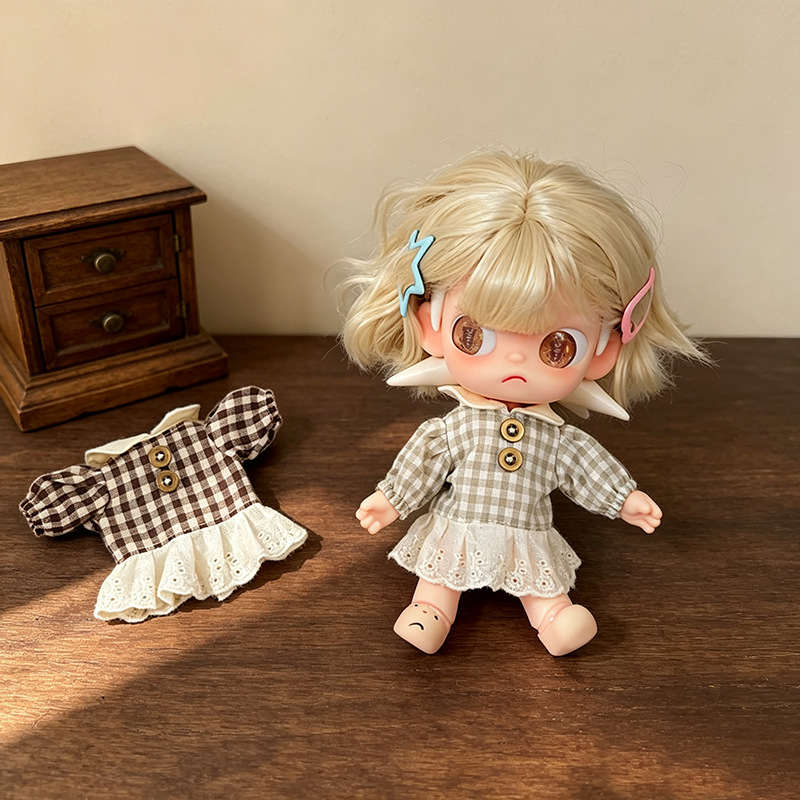 Vintage Tatlı Ekose Bebek Elbi - Vintage Fashion Dolls incelemesi ve fiyatı