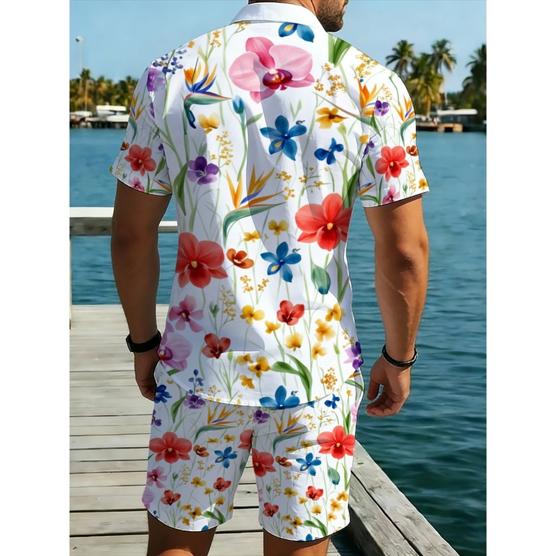 Erkek Yazlık Çiçek Desenli Kıs - Printed Floral Shirt incelemesi ve fiyatı