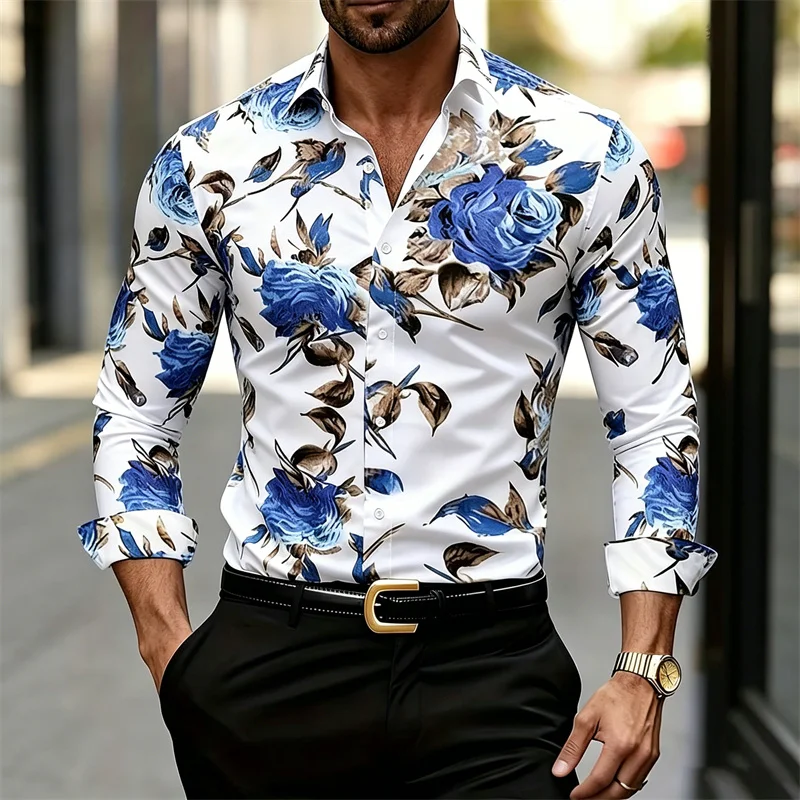 Çiçek Desenli Uzun Kollu Erkek - Printed Floral Shirt incelemesi ve fiyatı