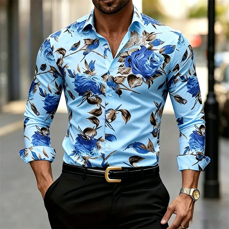 Çiçek Desenli Uzun Kollu Erkek - Printed Floral Shirt incelemesi ve fiyatı