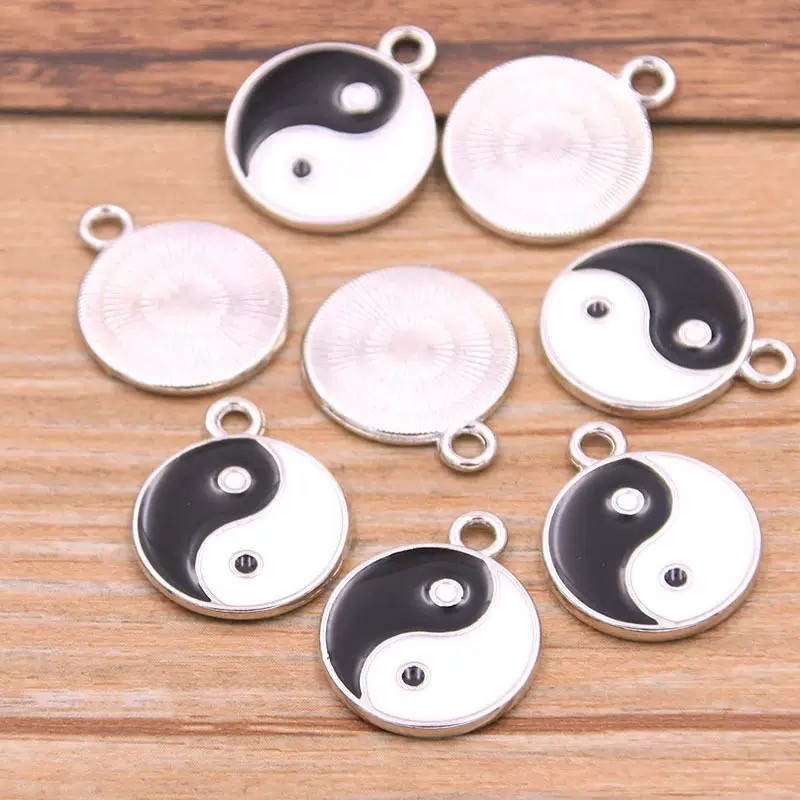 10/20 adet Alaşım Tai Chi Char - Vintage Fashion Jewelry Necklaces incelemesi ve fiyatı