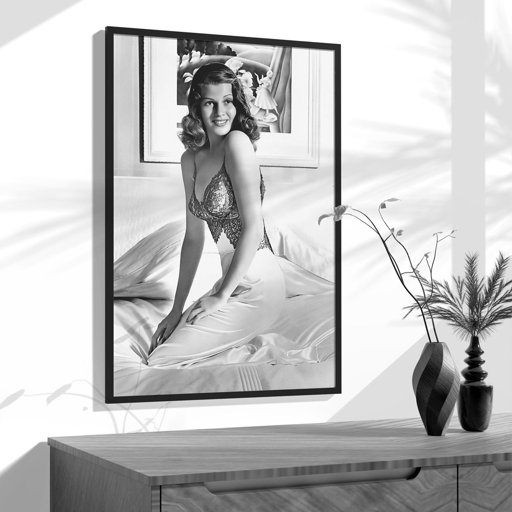 Rita Hayworth Posteri,Siyah Be - Vintage Vogue Fashion Poster incelemesi ve fiyatı